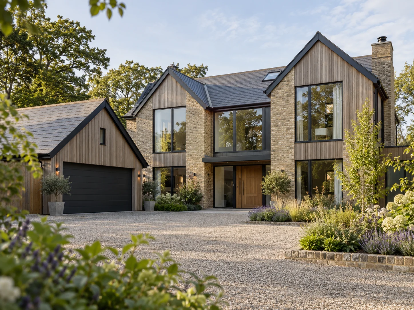 Illustrative contemporary residential home representing BuildSight’s residential construction focus
